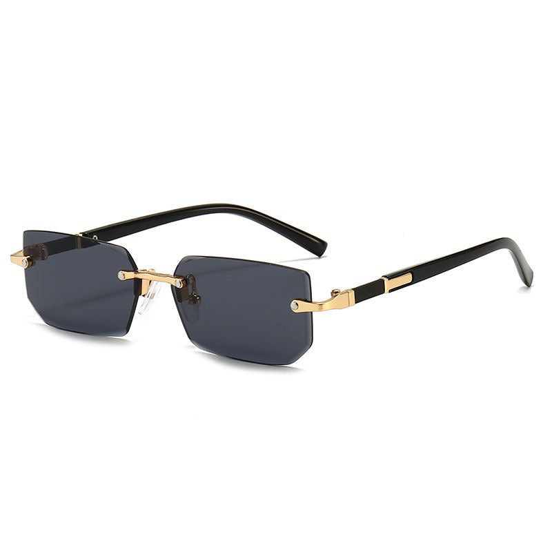 Lentes de Sol Sin Armazón Corte Diamante Unisex UV400