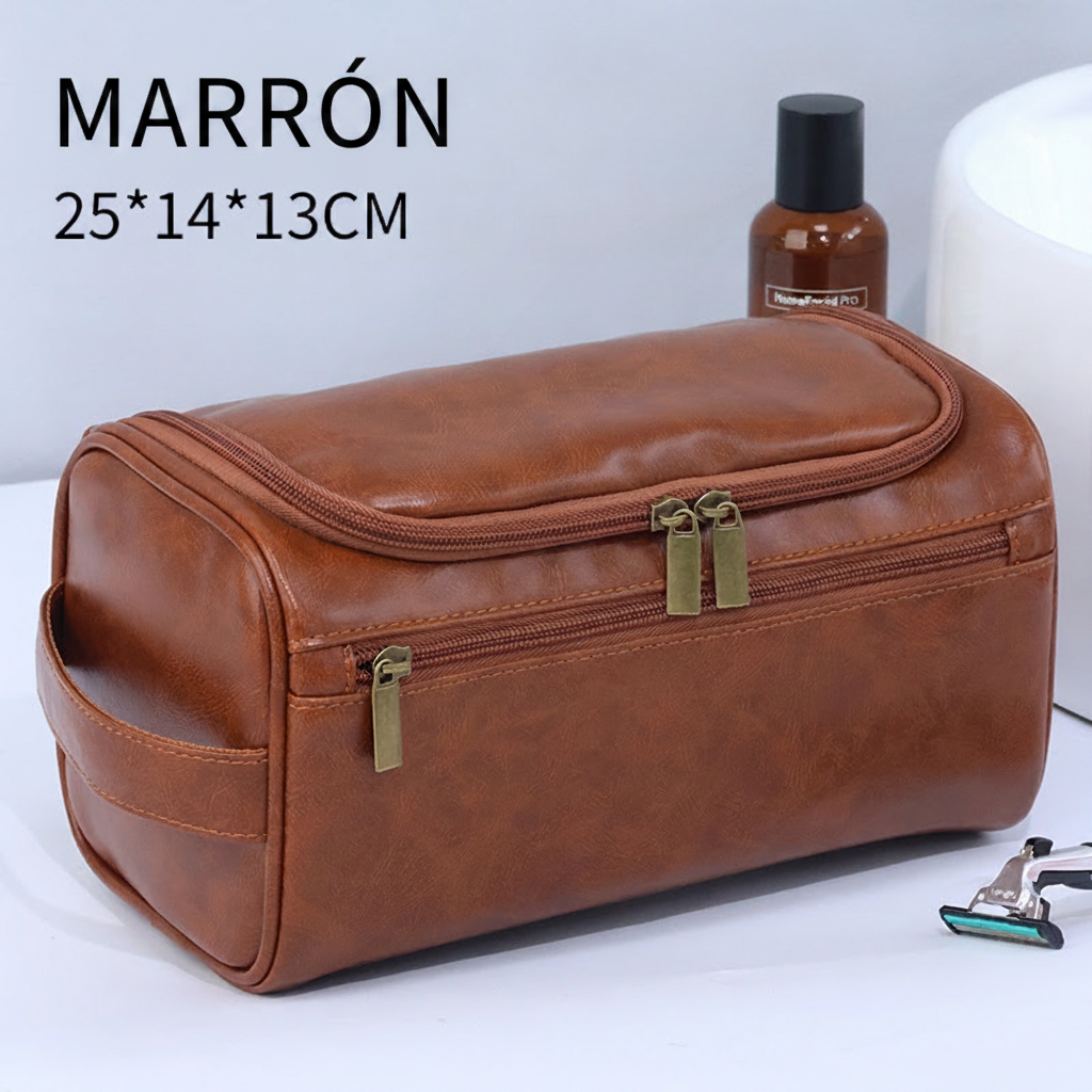 Neceser de viaje vintage estilo retro unisex gran capacidad - 5