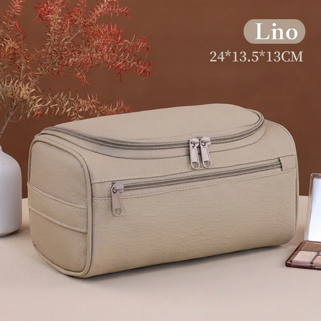 Neceser de viaje vintage estilo retro unisex gran capacidad - 7