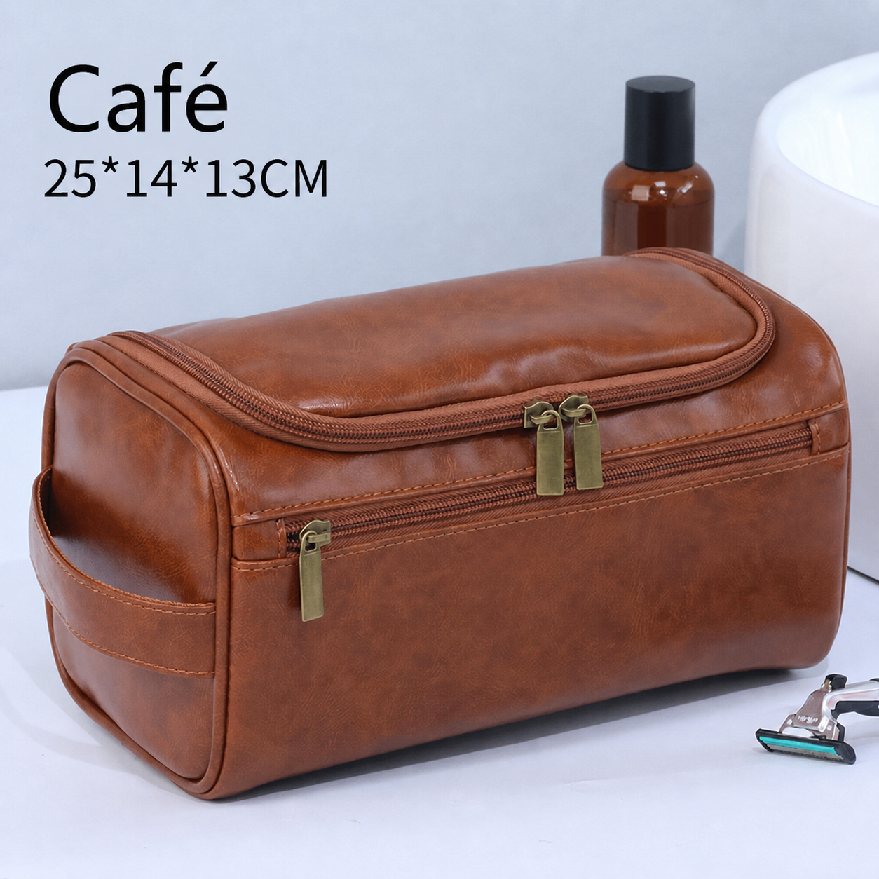 Neceser de viaje vintage estilo retro unisex gran capacidad
