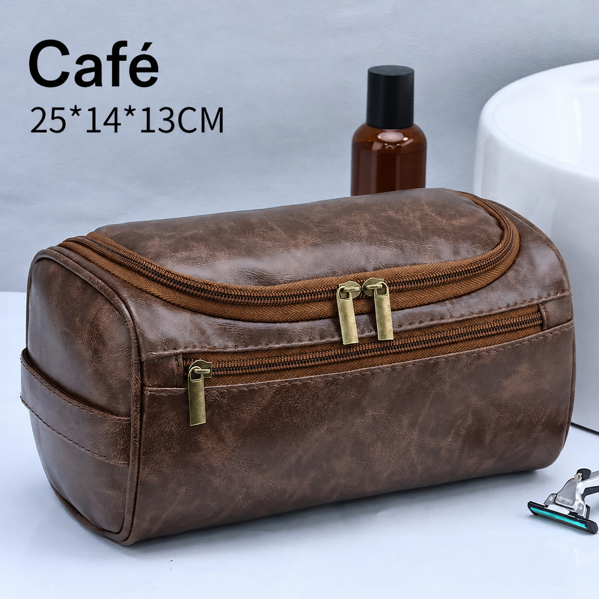 Neceser de viaje vintage estilo retro unisex gran capacidad