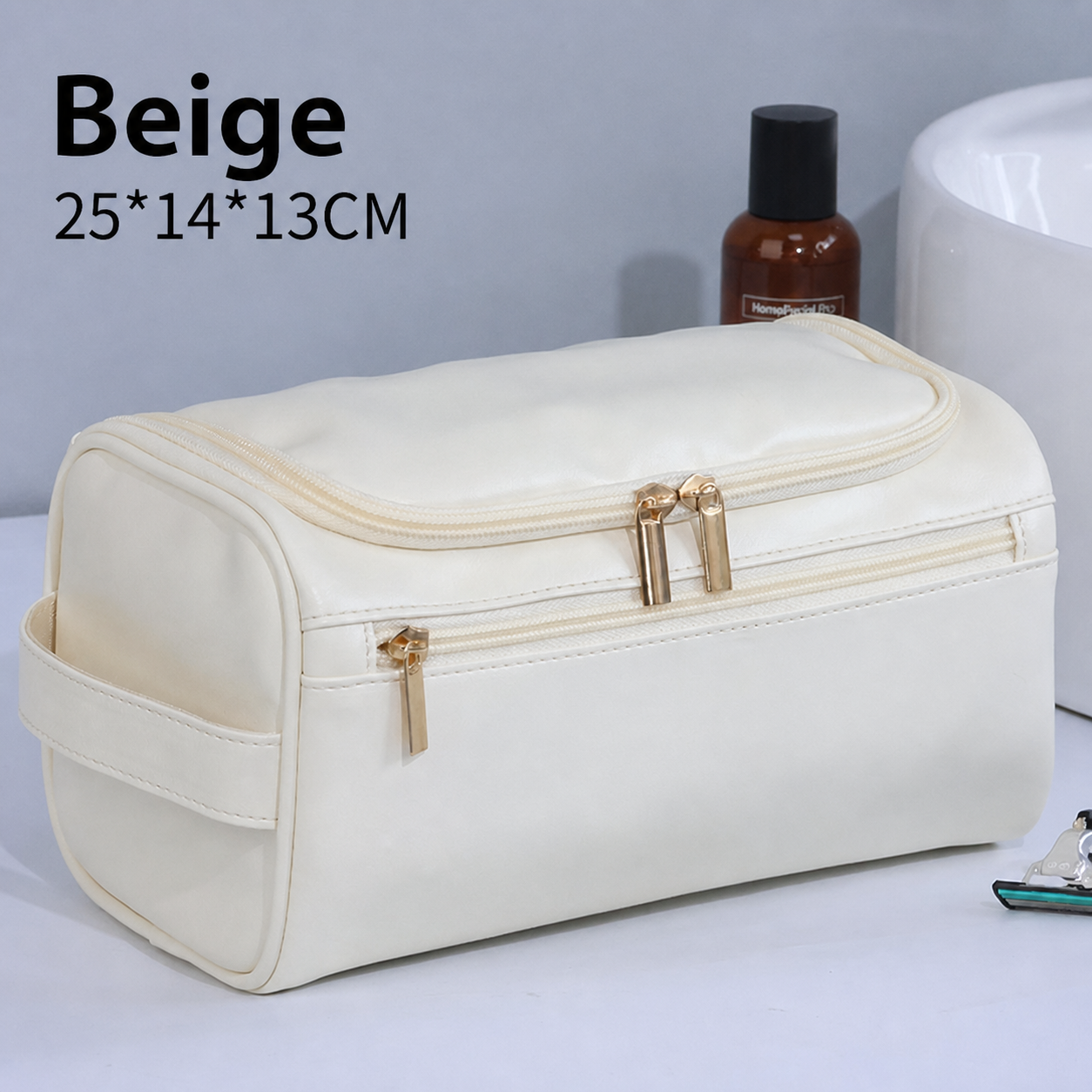 Neceser de viaje vintage estilo retro unisex gran capacidad