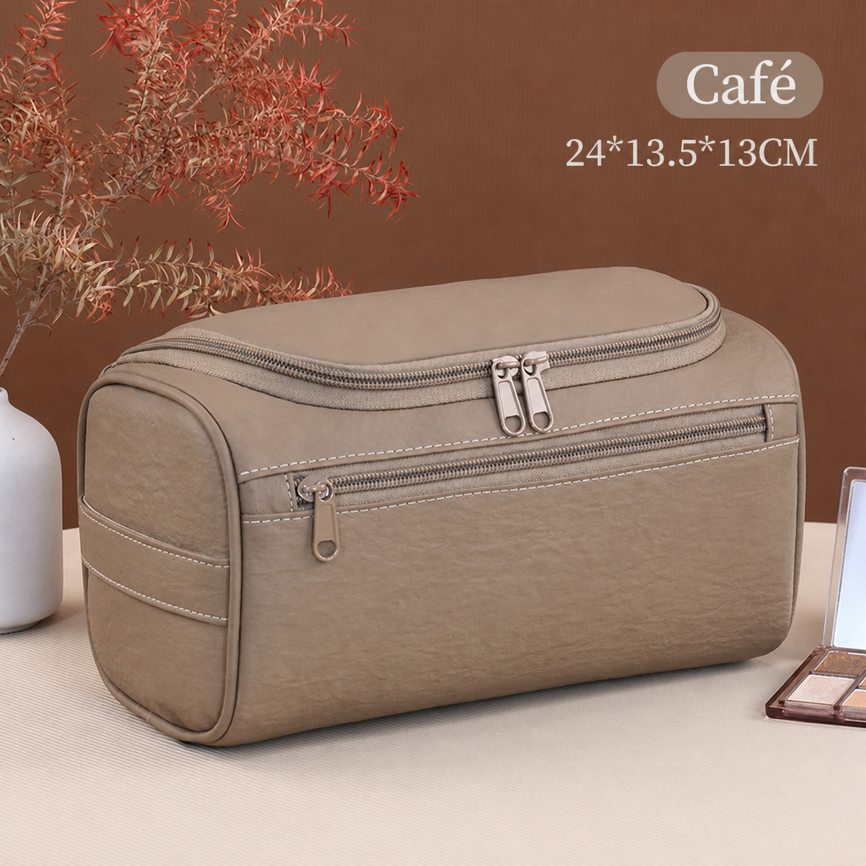 Neceser de viaje vintage estilo retro unisex gran capacidad