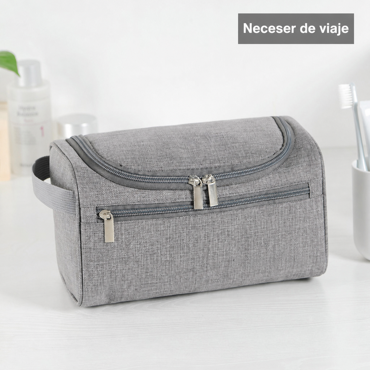 Neceser de viaje vintage estilo retro unisex gran capacidad