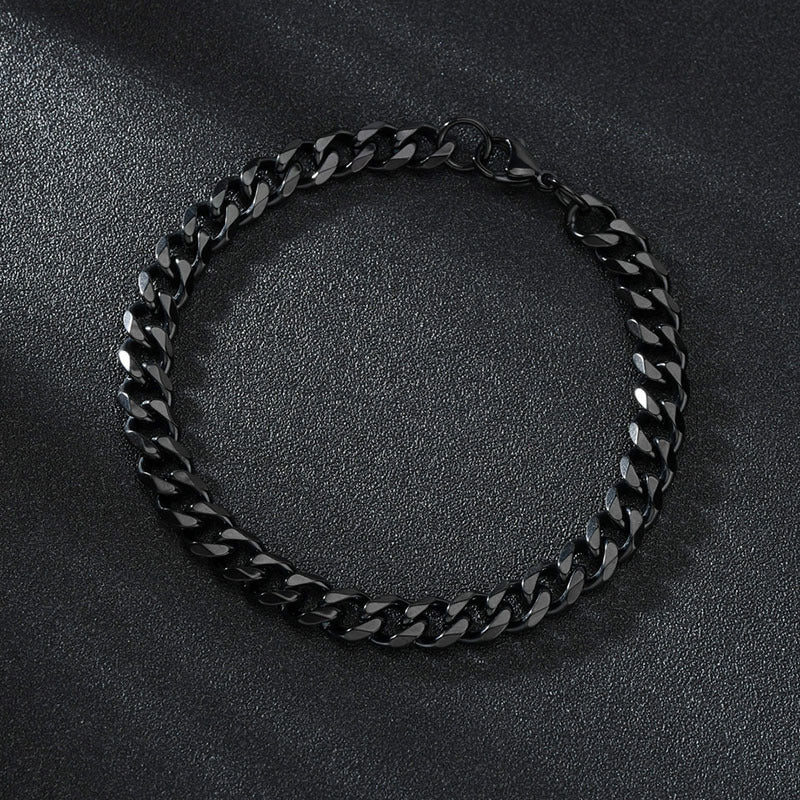 Pulsera Cadena Cubana Acero Inoxidable Hombre Mujer - 7