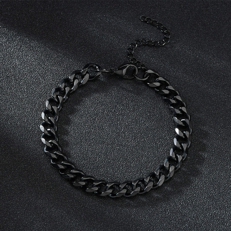 Pulsera Cadena Cubana Acero Inoxidable Hombre Mujer - 9