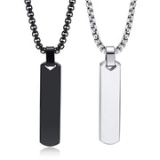 Collar Geométrico de Acero Inoxidable Unisex - 1