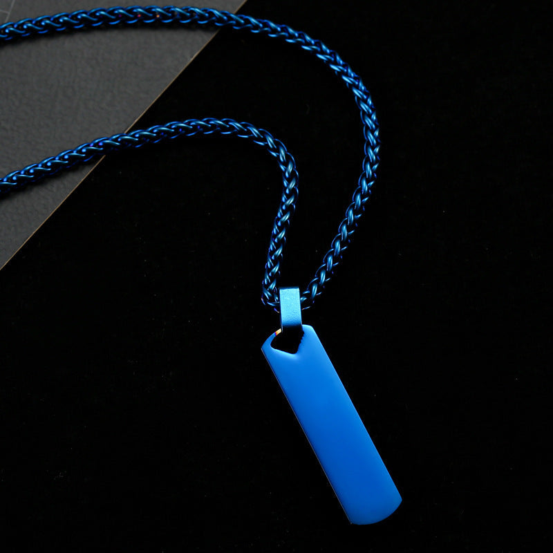 Collar Geométrico de Acero Inoxidable Unisex - 7