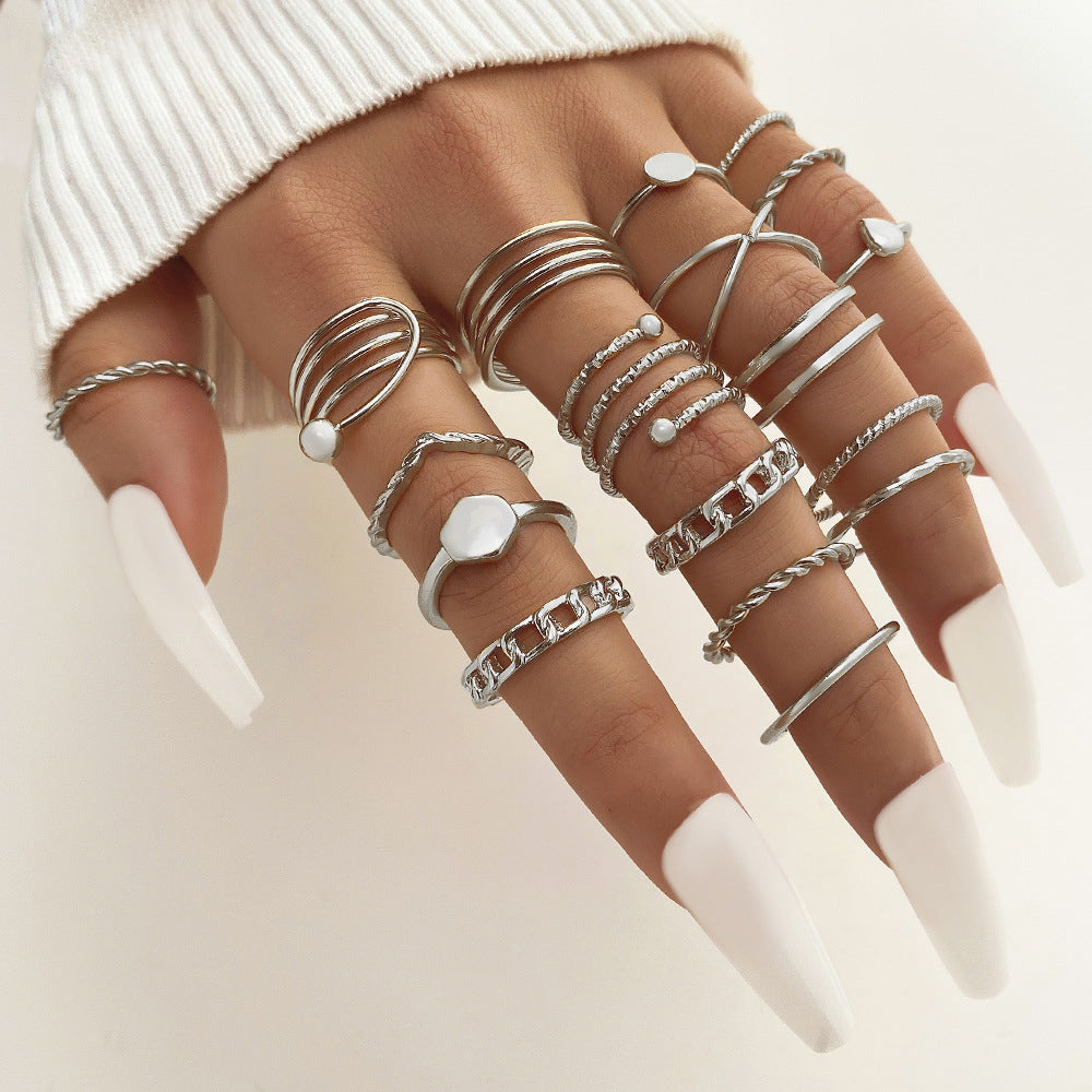 Set de Anillos con Mariposas y Corazones para Mujer