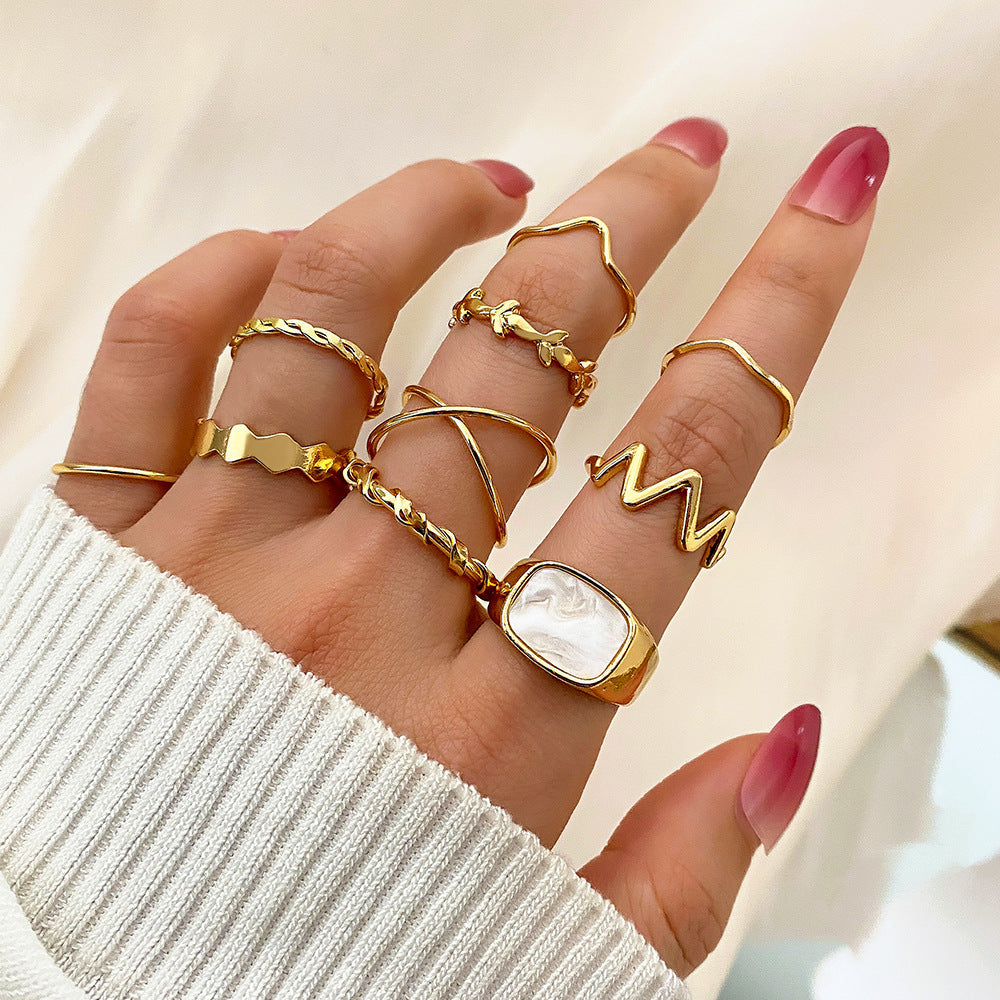 Set de Anillos con Mariposas y Corazones para Mujer
