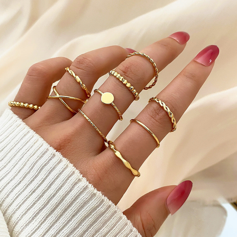 Set de Anillos con Mariposas y Corazones para Mujer