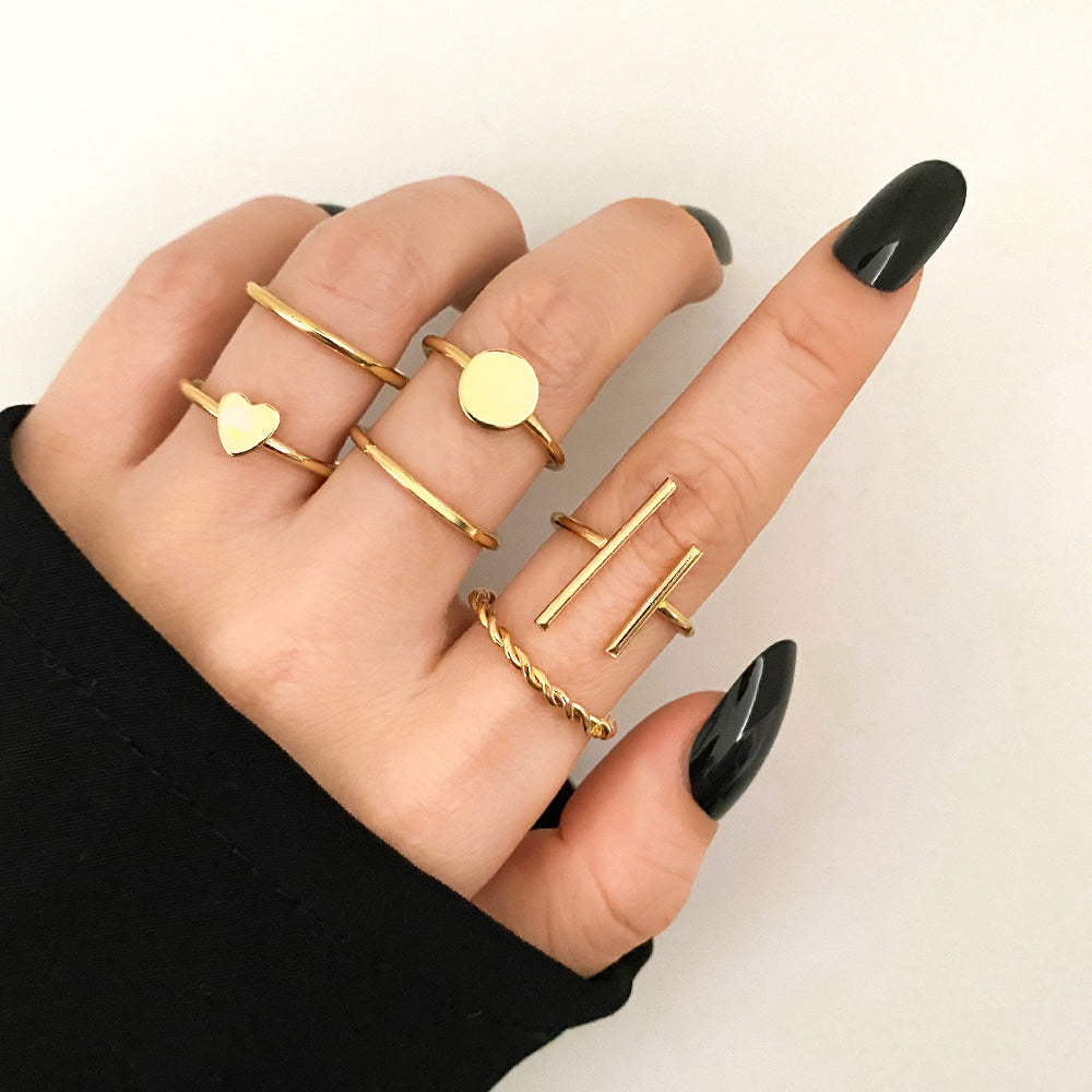 Set de Anillos con Mariposas y Corazones para Mujer