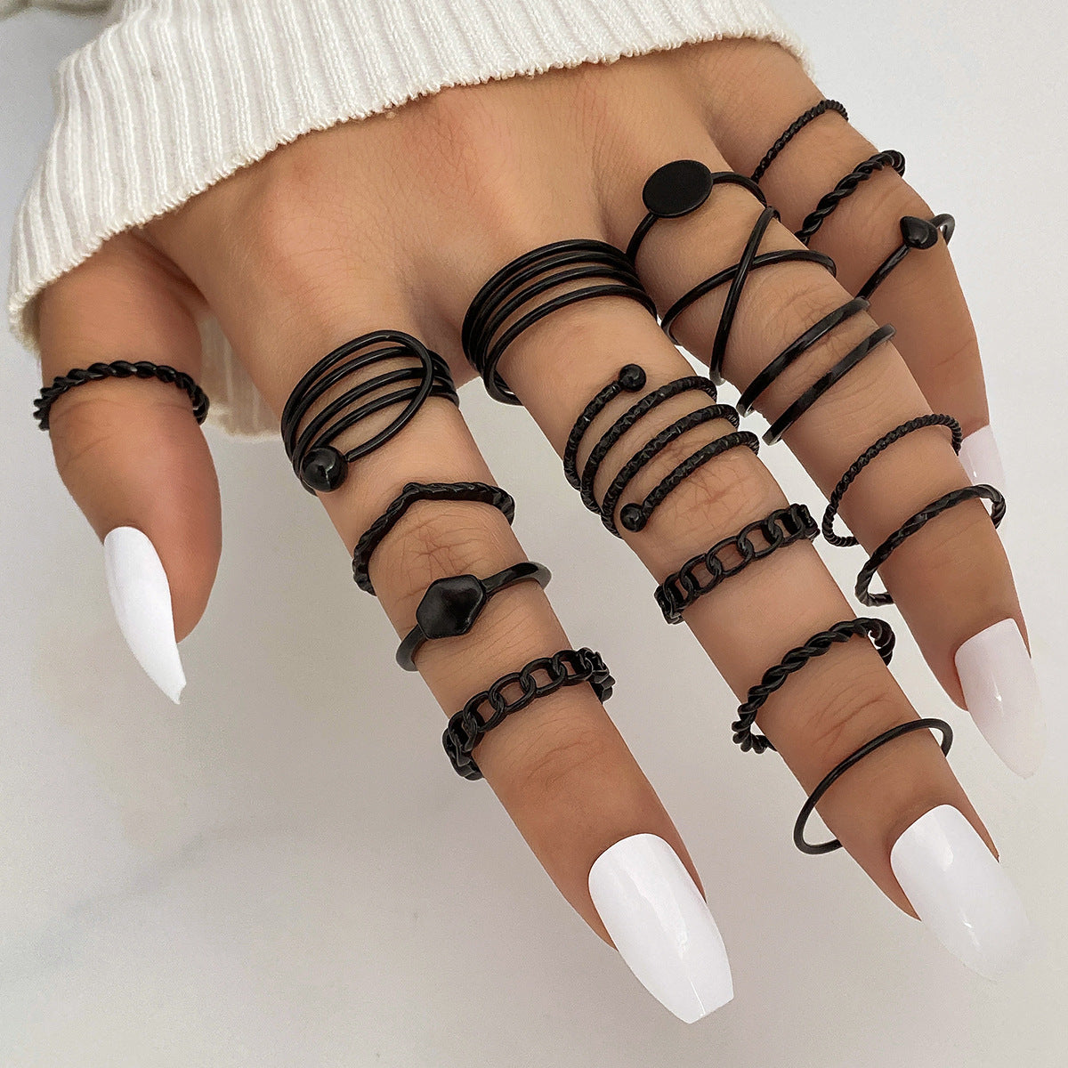 Set de Anillos con Mariposas y Corazones para Mujer
