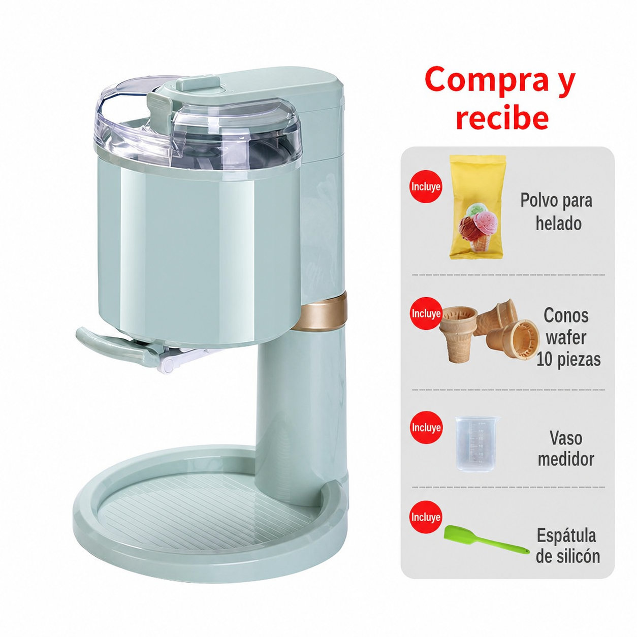 Máquina de helado casera automática 1000 ml - 6
