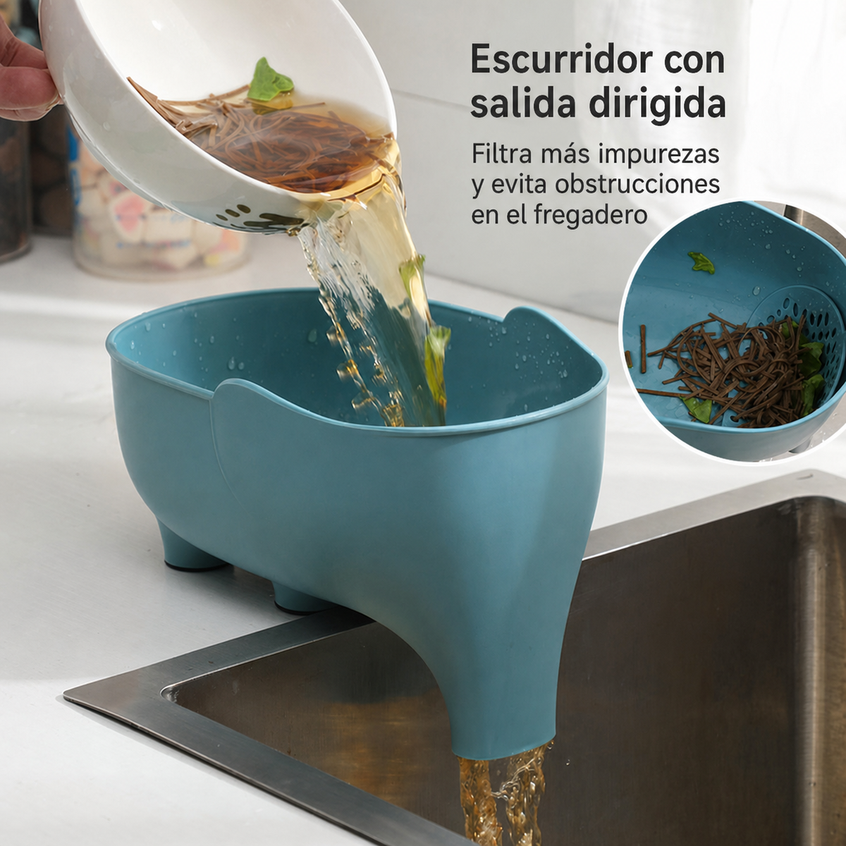 Escurridor de Verduras Diseño Elefante PP - 1