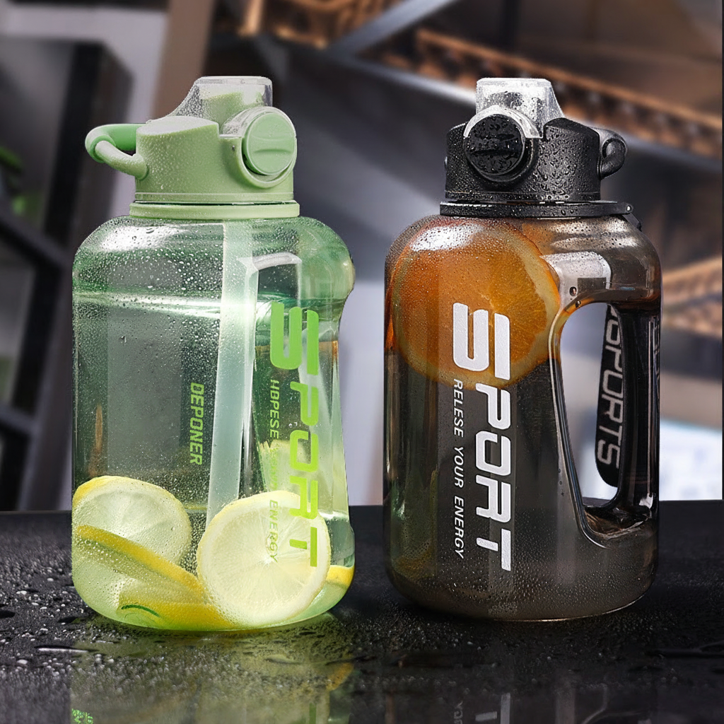 Botella deportiva con popote gran capacidad PC - 4