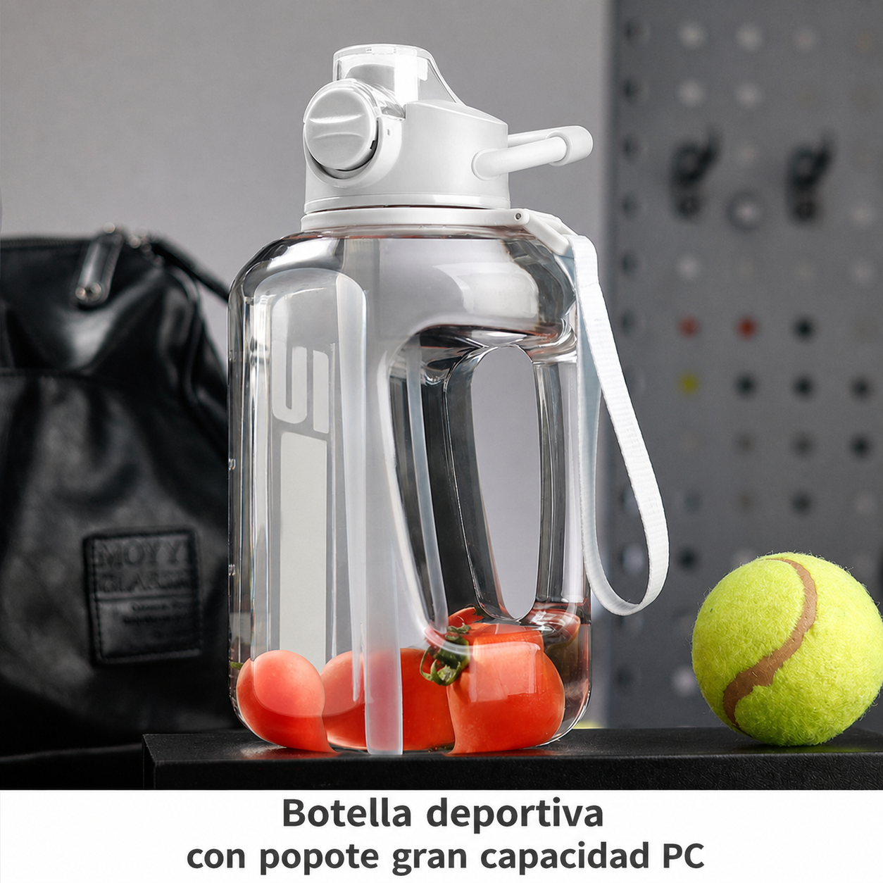 Botella deportiva con popote gran capacidad PC