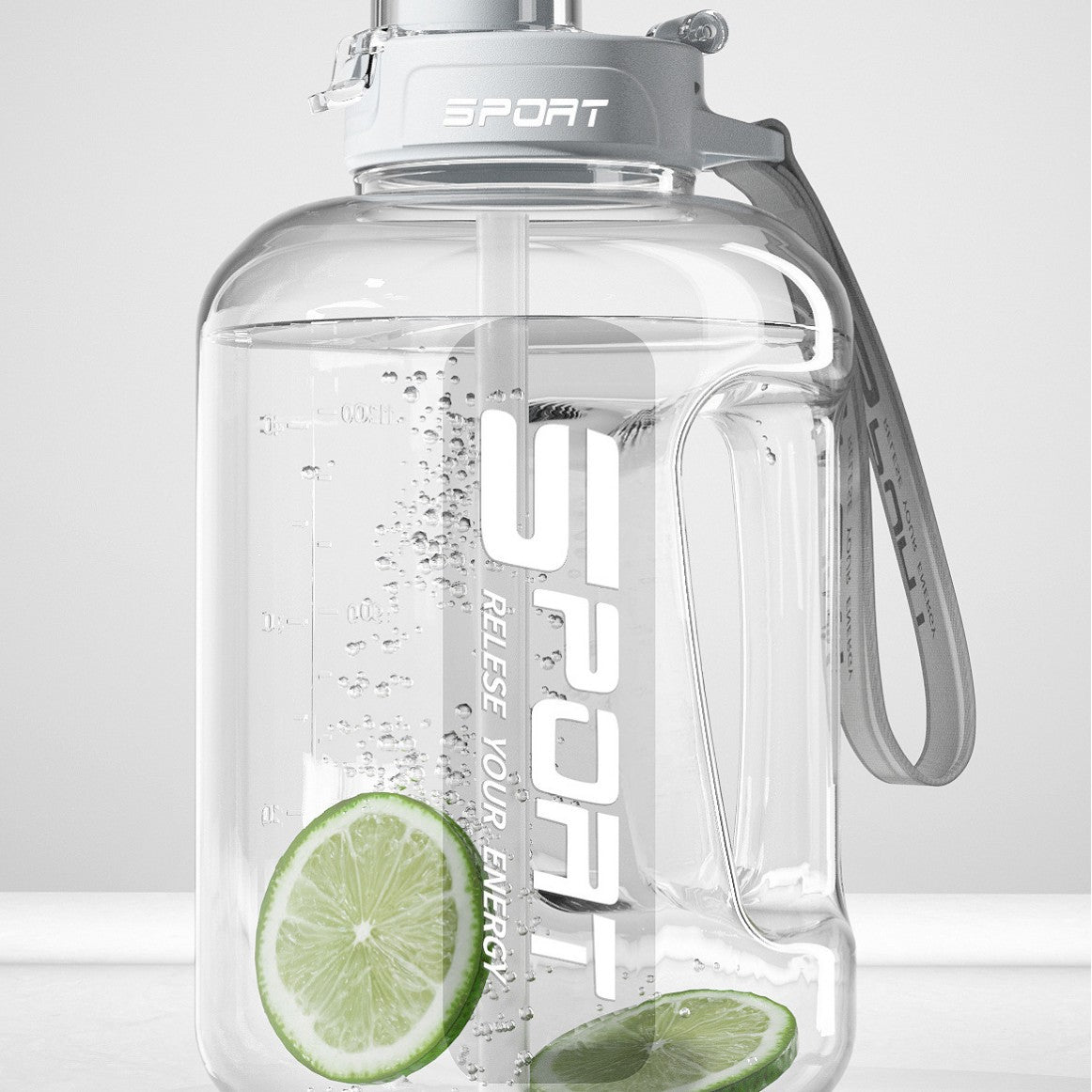Botella deportiva con popote gran capacidad PC