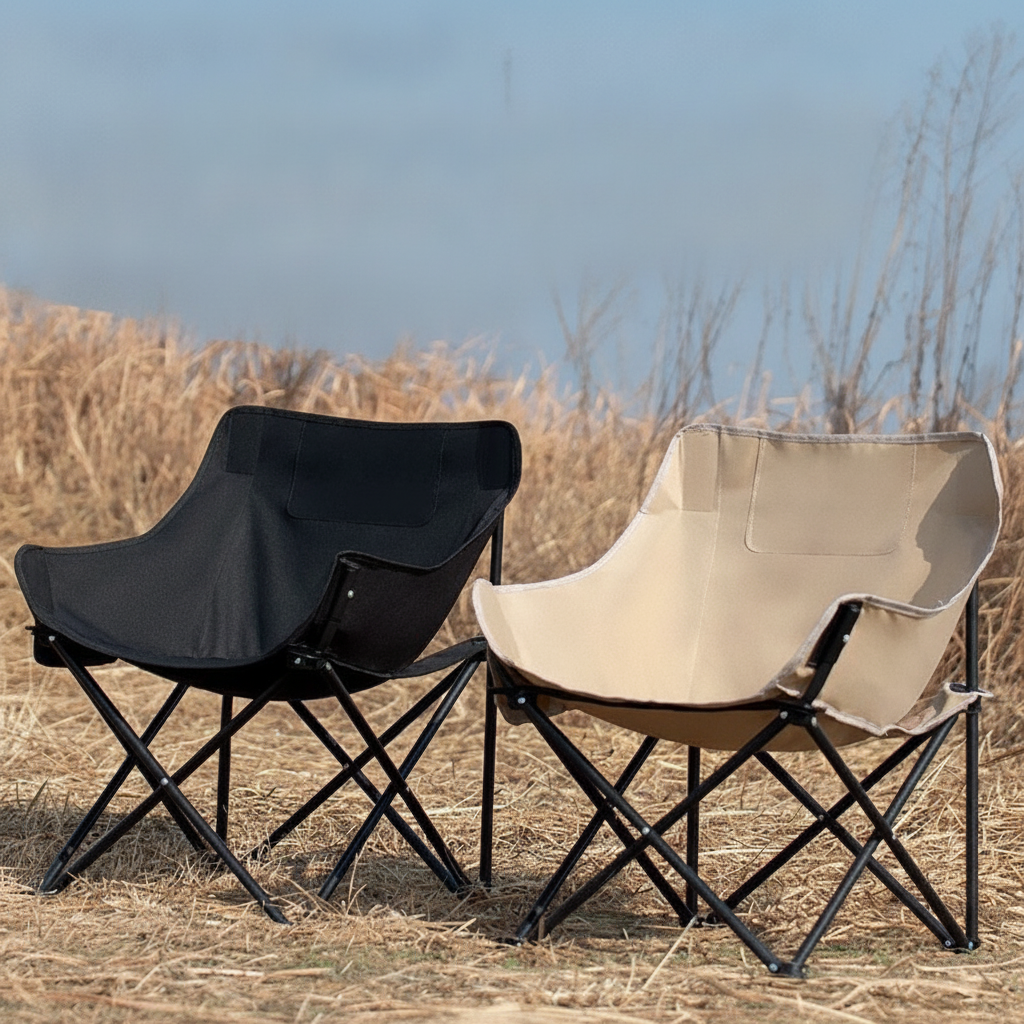 Silla Plegable Luna para Camping con Respaldo Alto - 1