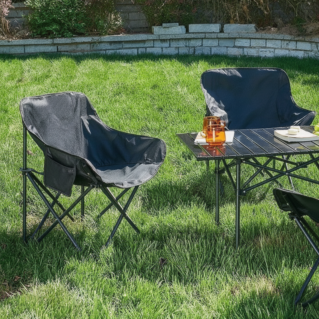 Silla Plegable Luna para Camping con Respaldo Alto - 2