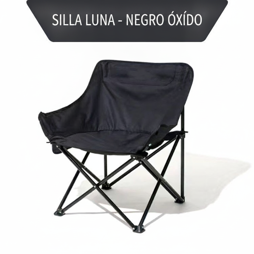 Silla Plegable Luna para Camping con Respaldo Alto - 5