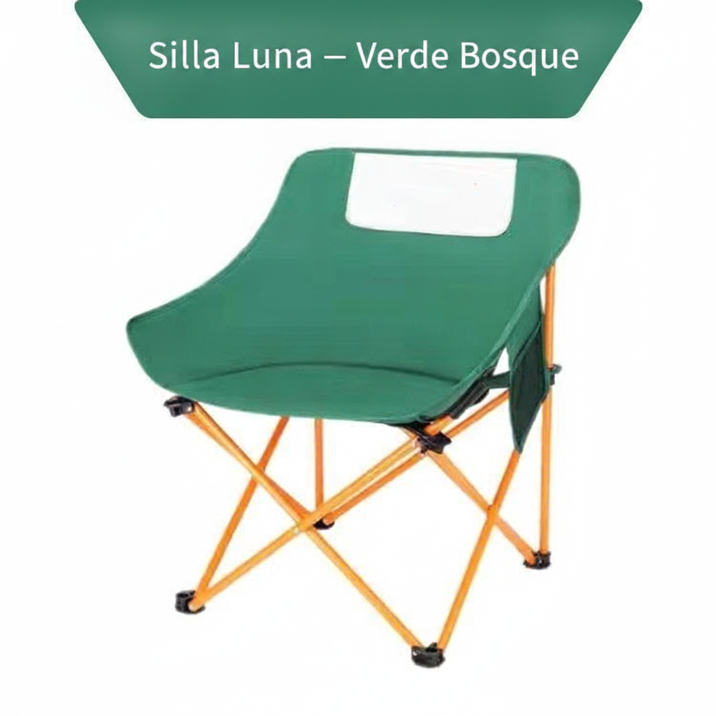 Silla Plegable Luna para Camping con Respaldo Alto - 7