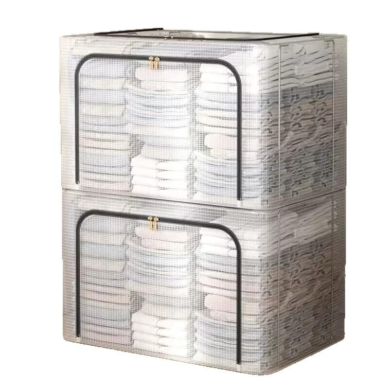 Caja organizadora plegable transparente 24L / 66L / 100L - 1