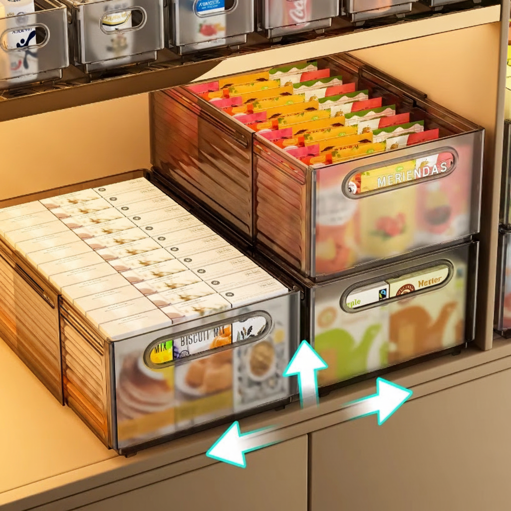 Organizador extensible con divisores transparente PP - 2