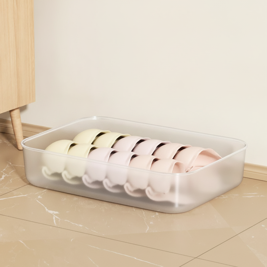 Caja organizadora transparente apilable con o sin tapa - 6