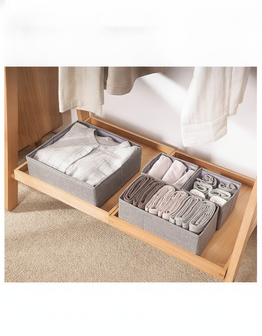 Caja organizadora de cajón para ropa interior y accesorios - 11