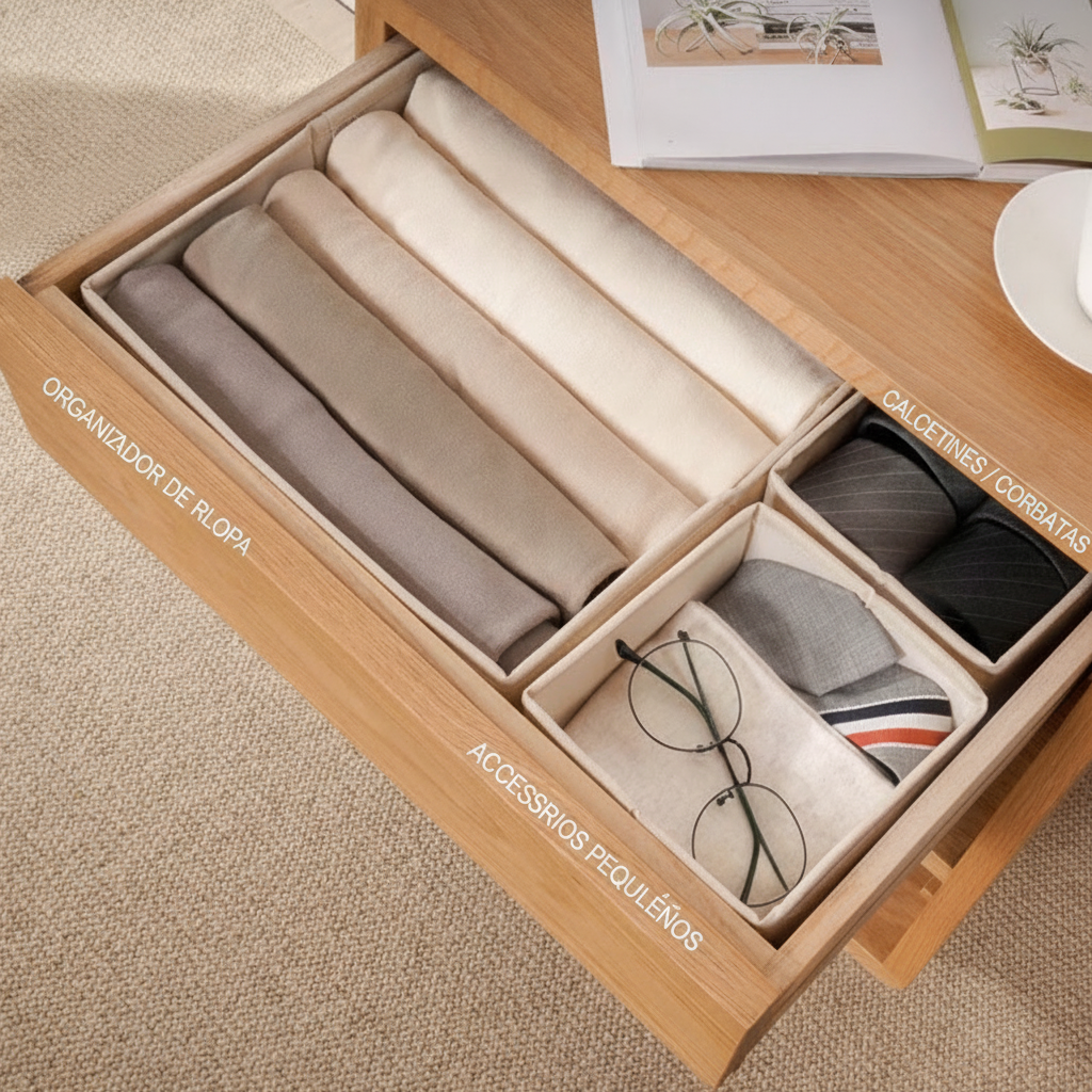 Caja organizadora de cajón para ropa interior y accesorios - 2