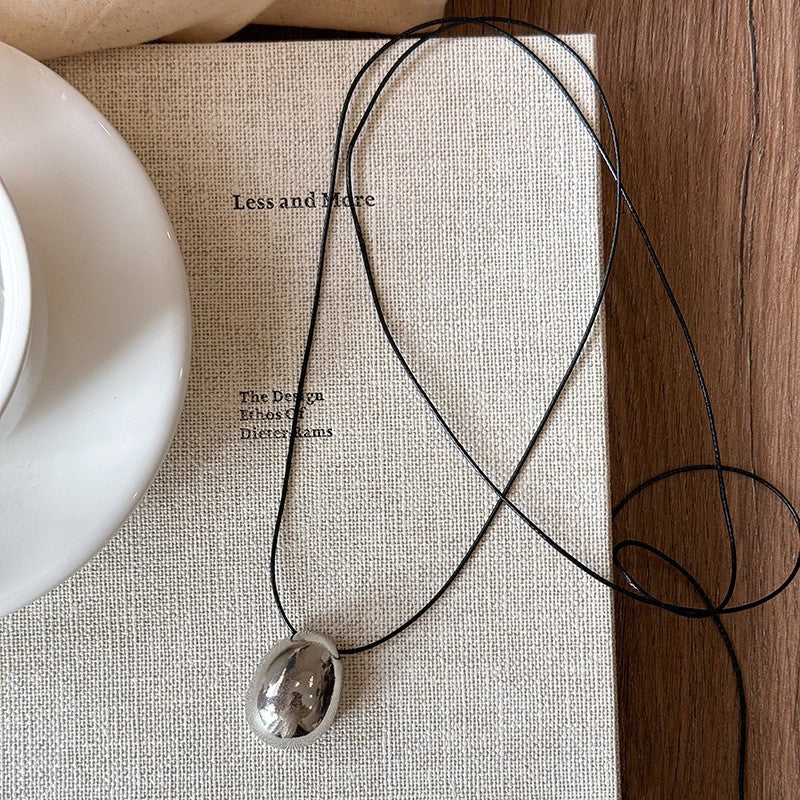 Collar colgante gota de agua minimalista para mujer