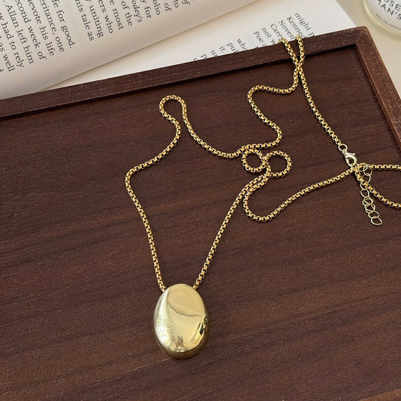 Collar colgante gota de agua minimalista para mujer