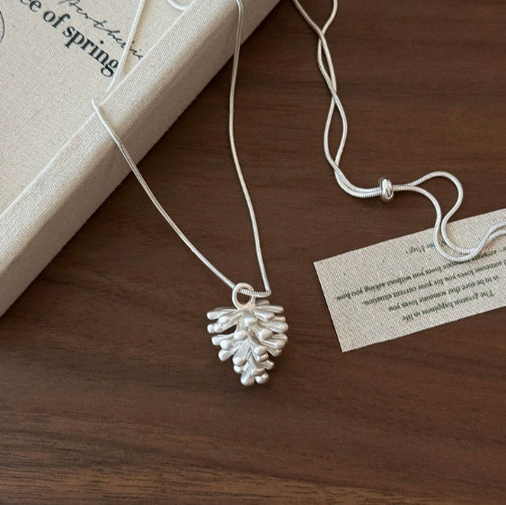 Collar colgante gota de agua minimalista para mujer