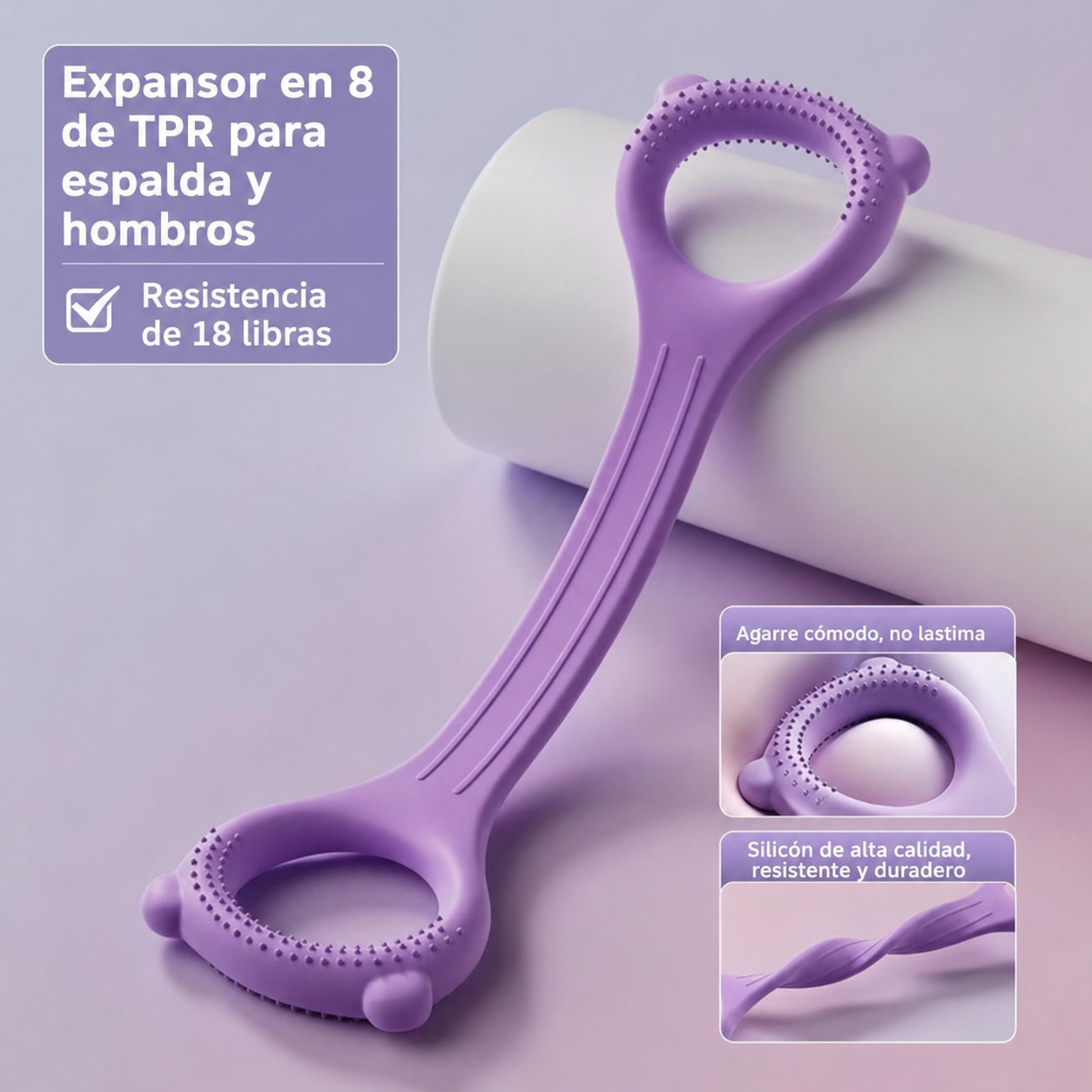 Expansor en 8 de TPR para espalda y hombros