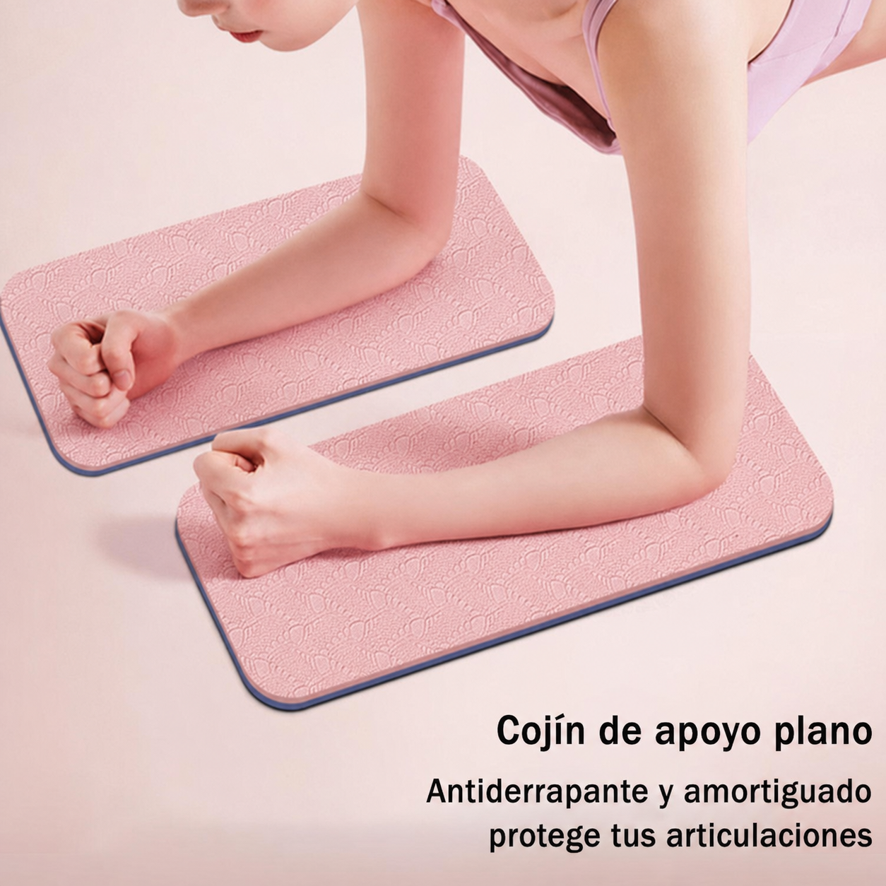 Cojín de yoga TPE antiderrapante 34×17 cm – par - 2