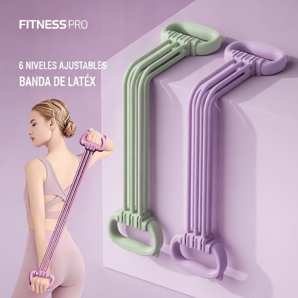 Banda Elástica Figura 8 para Yoga y Fitness - 1