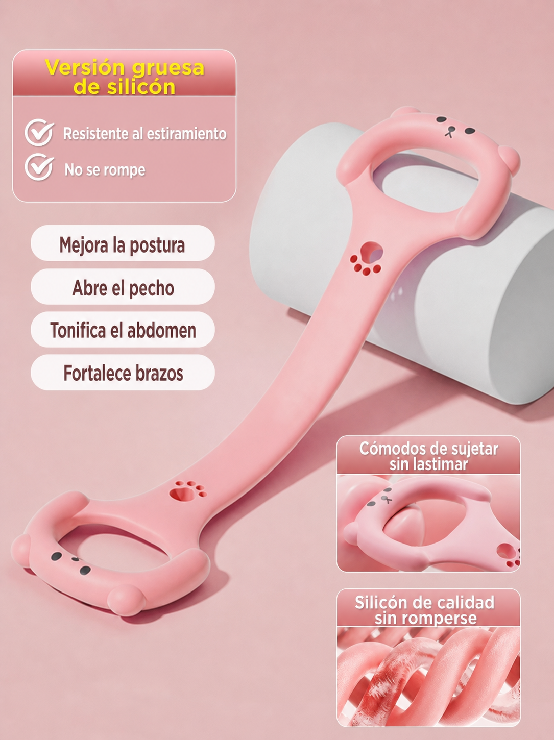 Banda Elástica Figura 8 para Yoga y Fitness - 8