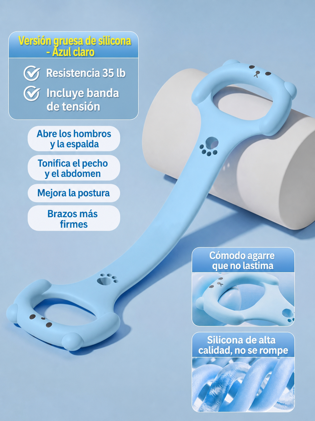 Banda Elástica Figura 8 para Yoga y Fitness