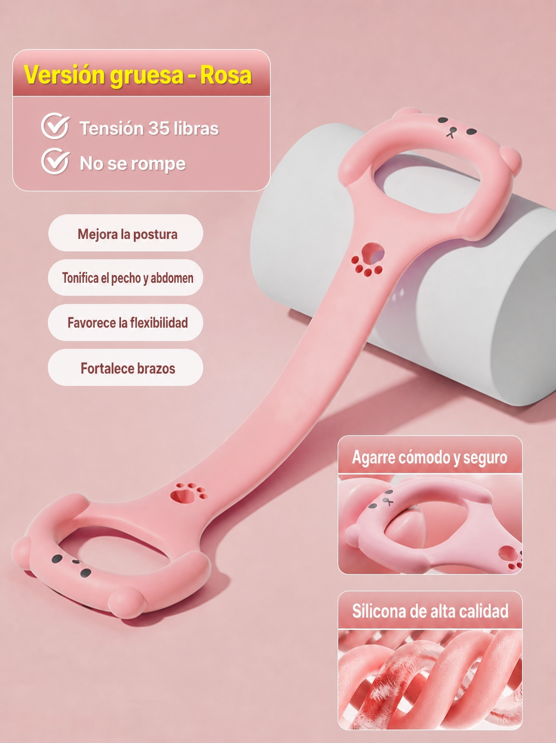 Banda Elástica Figura 8 para Yoga y Fitness