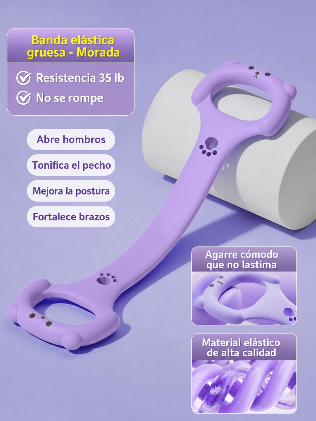 Banda Elástica Figura 8 para Yoga y Fitness