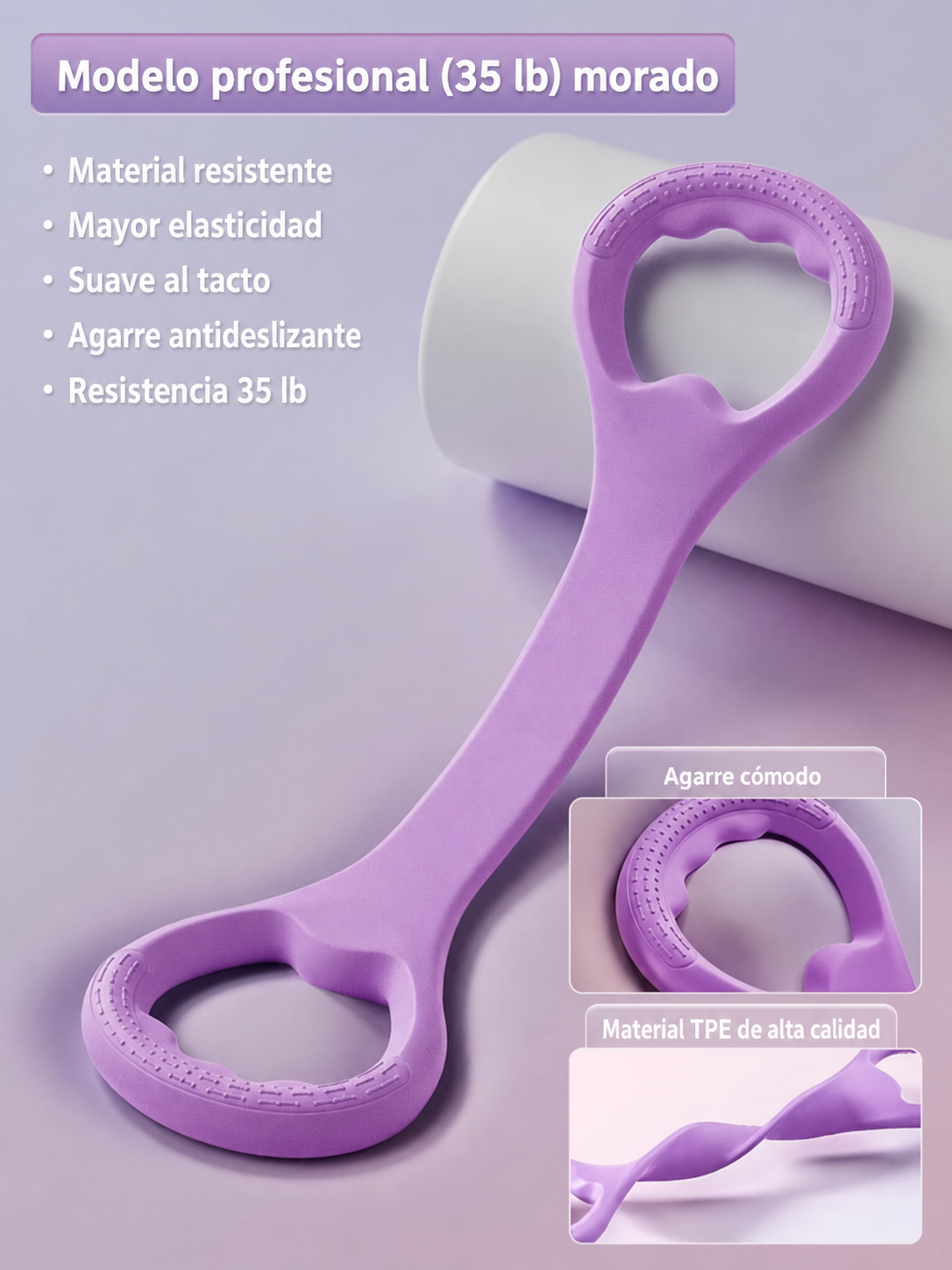 Banda Elástica Figura 8 para Yoga y Fitness