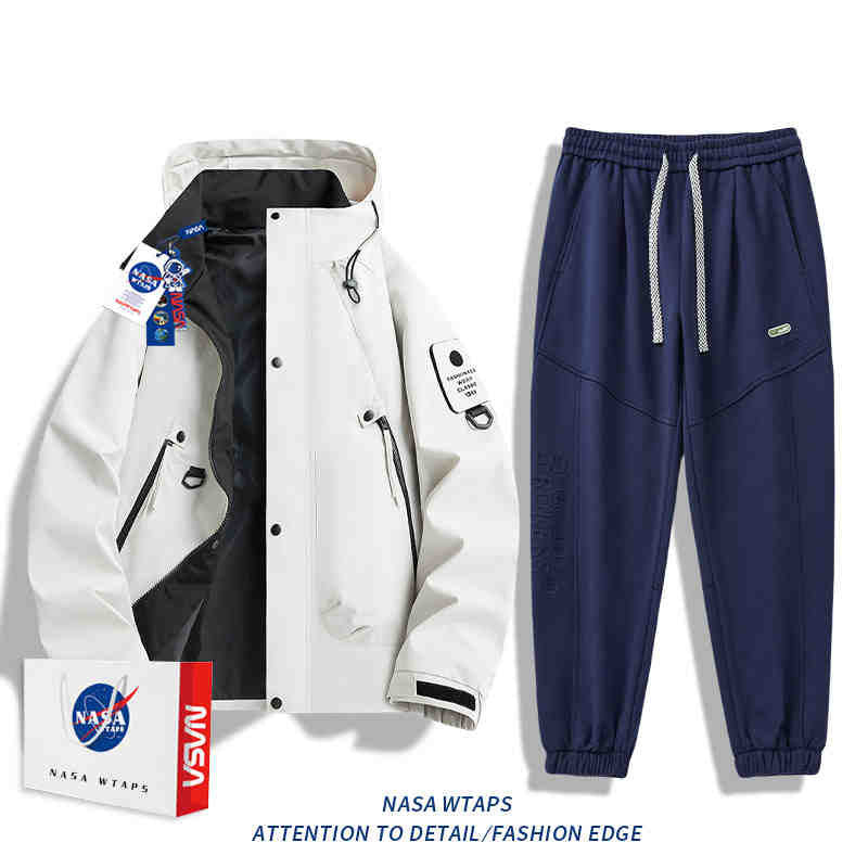 Chamarra NASA cortaviento con capucha unisex