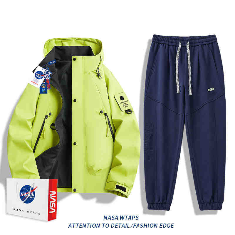 Chamarra NASA cortaviento con capucha unisex