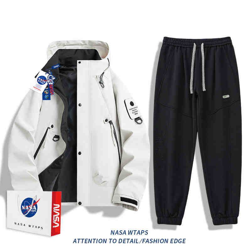 Chamarra NASA cortaviento con capucha unisex