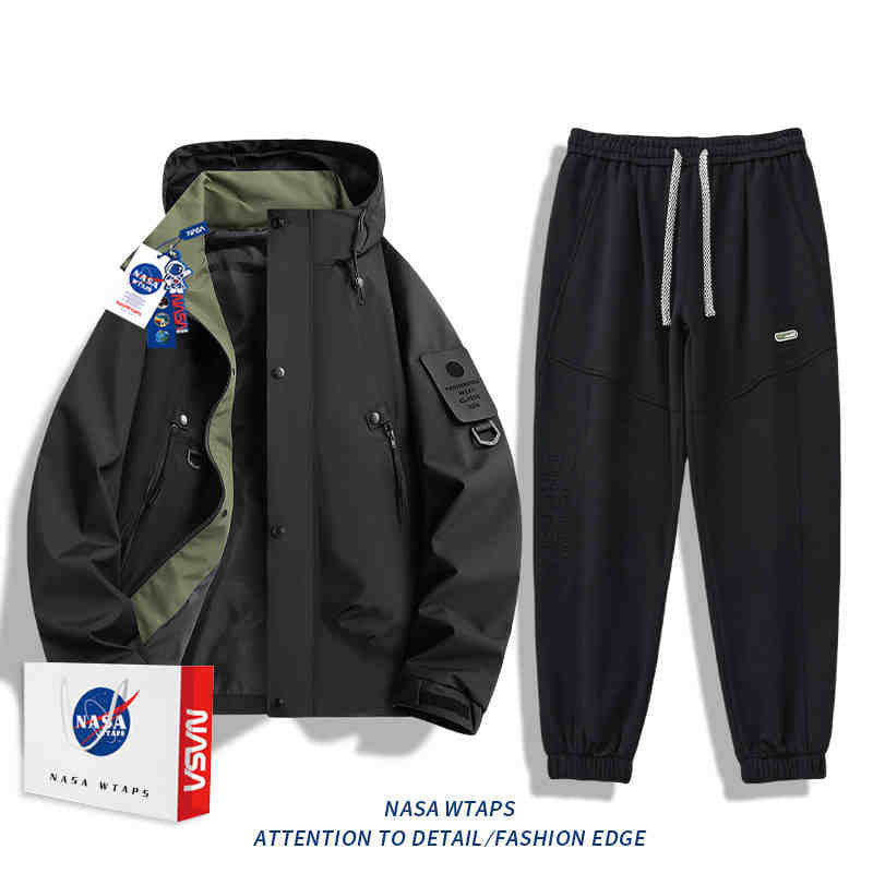 Chamarra NASA cortaviento con capucha unisex