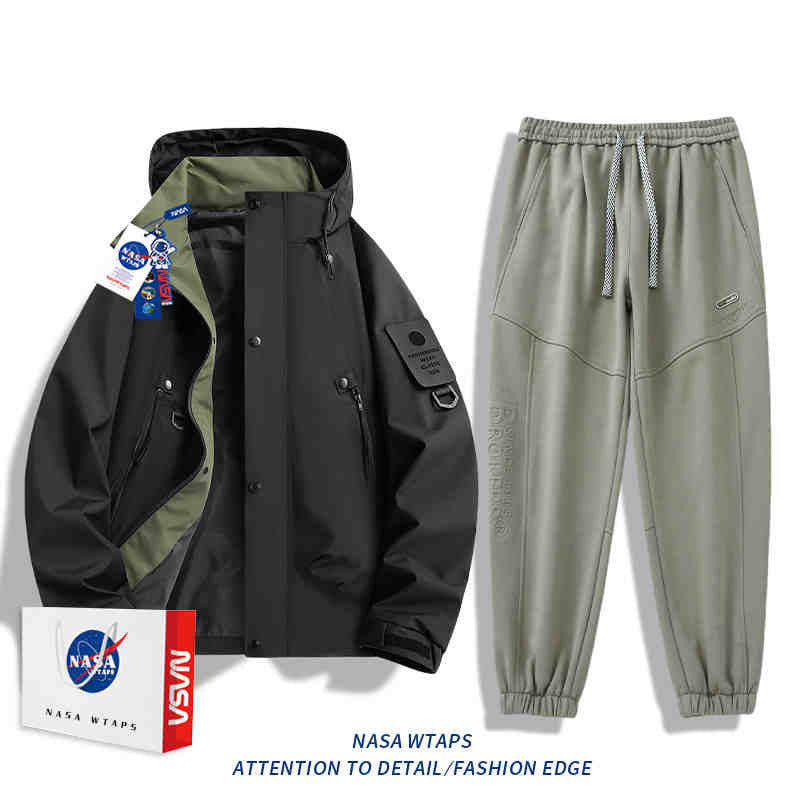 Chamarra NASA cortaviento con capucha unisex