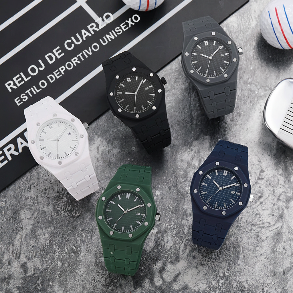Reloj de Cuarzo Unisex Estilo Sport Dopamina - 4