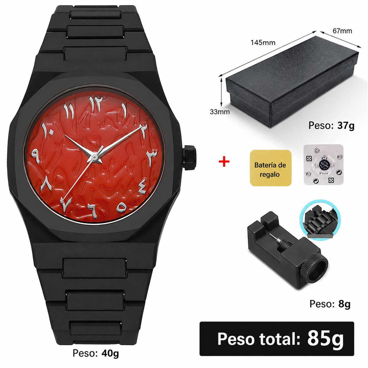 Reloj de Cuarzo Unisex Estilo Sport Dopamina