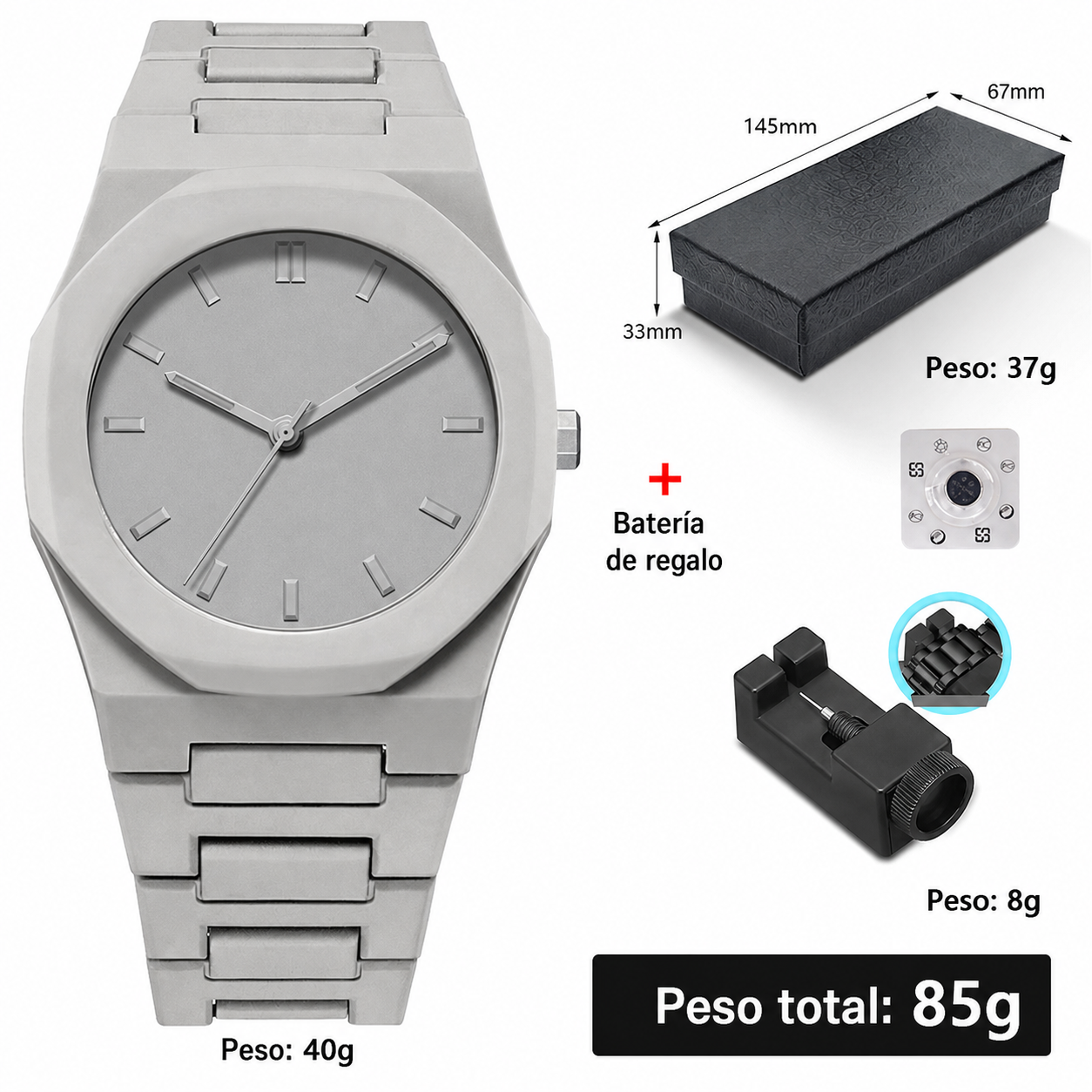 Reloj de Cuarzo Unisex Estilo Sport Dopamina